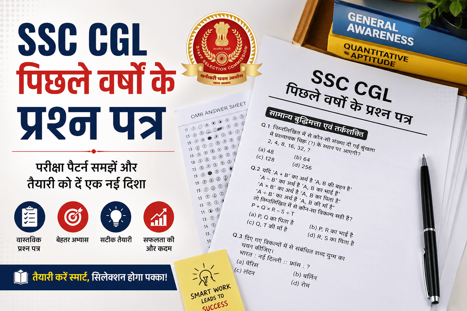 ssc cgl previous year question paper, ssc gd previous year question paper, ssc chsl previous year question paper, ssc cgl previous year paper, ssc previous year paper, ssc cgl previous year question, ssc previous year question paper, ssc chsl previous year paper, ssc mts previous year cut off, ssc je previous year question paper, ssc cgl previous year question paper with solution pdf, SSC CGL previous year question paper with solution PDF डाउनलोड करें। यहाँ 2018 से 2025 तक के solved papers, exam pattern और तैयारी tips मिलेंगे।