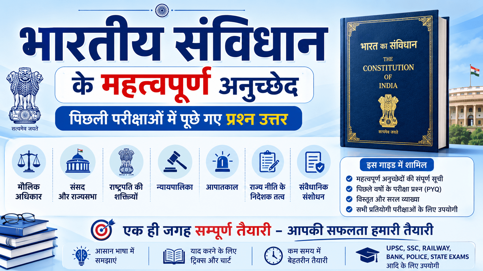 संविधान के अनुच्छेद से संबंधित प्रश्न उत्तर , bhartiya sanvidhan ke anuchchhed ki list