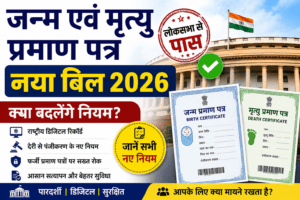 birth death certificate bill 2026 hindi