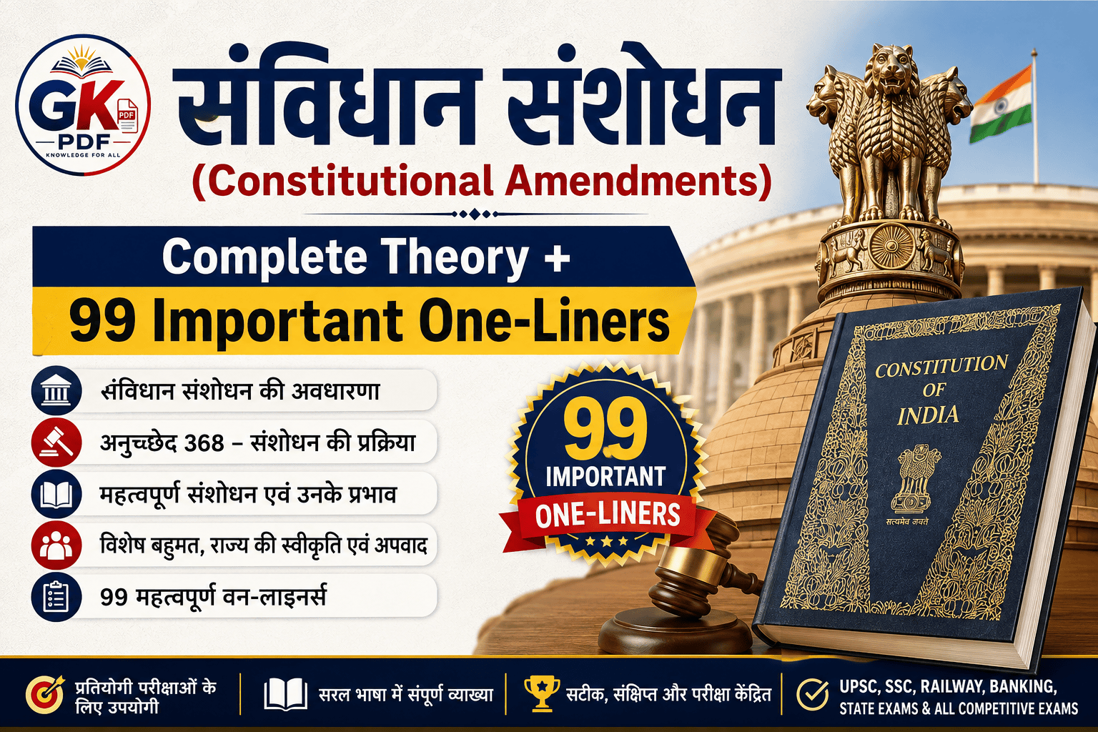 Constitutional Amendments in hindi