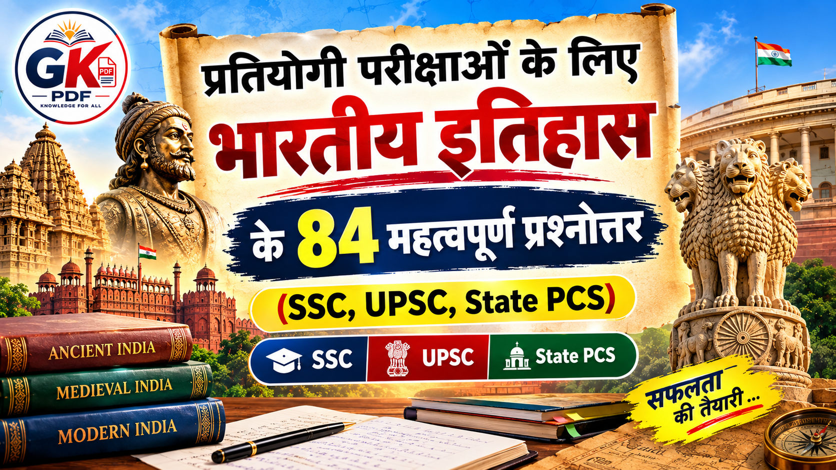 ​History 84 MCQs with Explanation in hindi